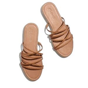 NEW Madewell Kathryn Espadrille Slide Women's Leather Sandal Sz 8.5